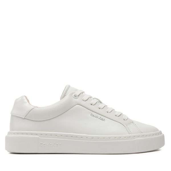 Calvin Klein Сникърси Calvin Klein Cupsole Lace Up W/Ml Lth HW0HW02119 Бял