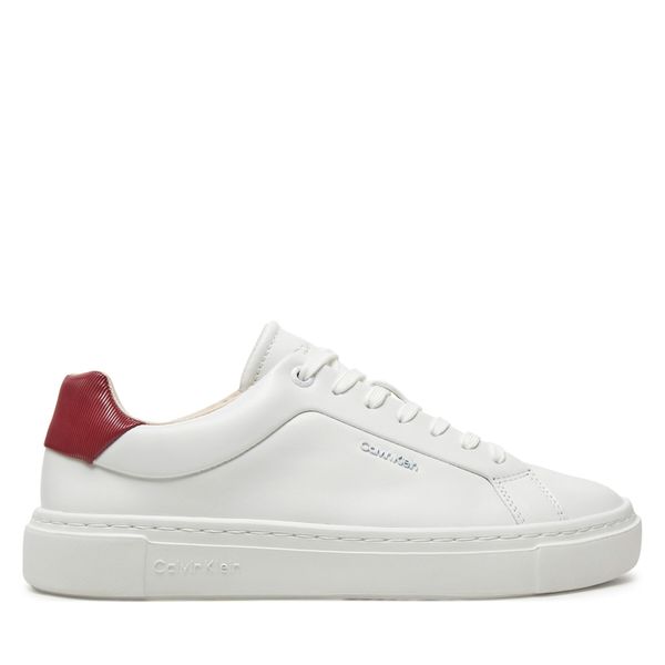 Calvin Klein Сникърси Calvin Klein Cupsole Lace Up W/Ml Lth HW0HW02201 Бял