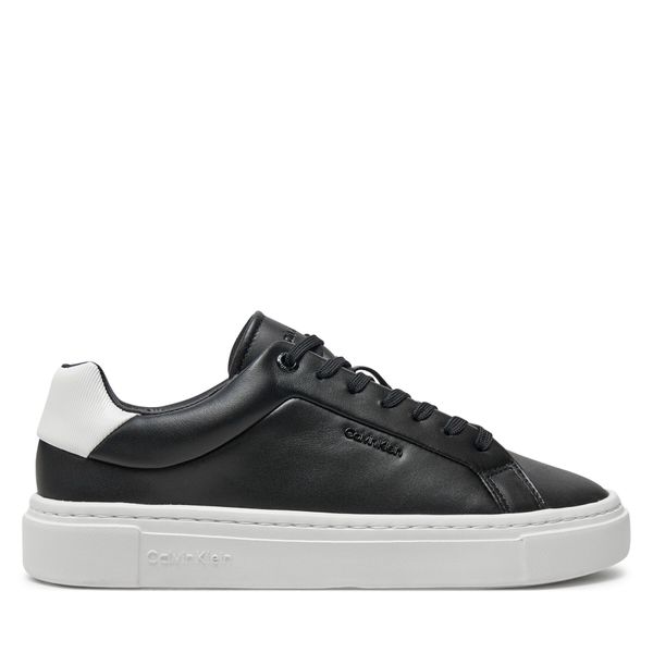 Calvin Klein Сникърси Calvin Klein Cupsole Lace Up W/Ml Lth HW0HW02201 Черен