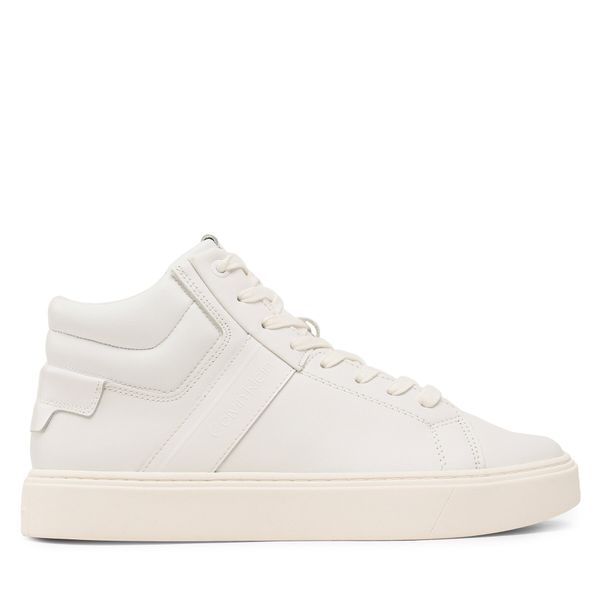 Calvin Klein Сникърси Calvin Klein High Top Lace Up Lth HM0HM01057 Бял