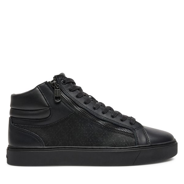 Calvin Klein Сникърси Calvin Klein High Top Lace Up W/ Zip Mono HM0HM01556 Черен