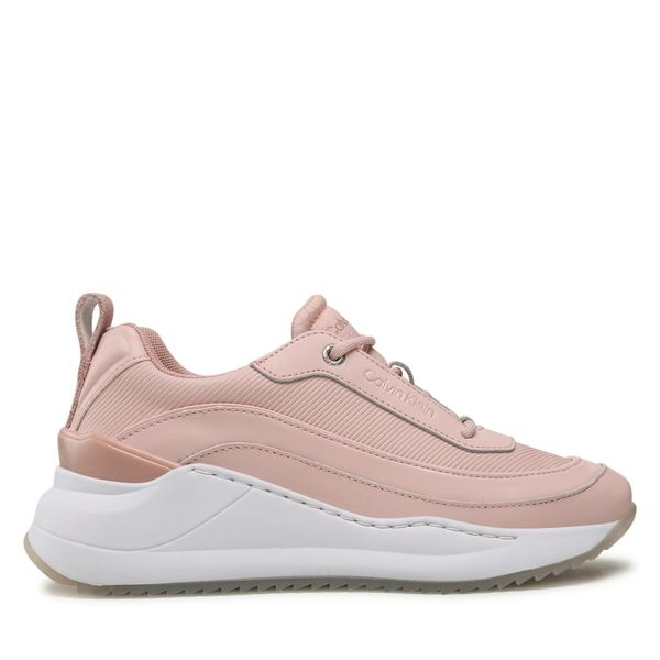 Calvin Klein Сникърси Calvin Klein Internal Wedge Lace Up HW0HW01371 Розов
