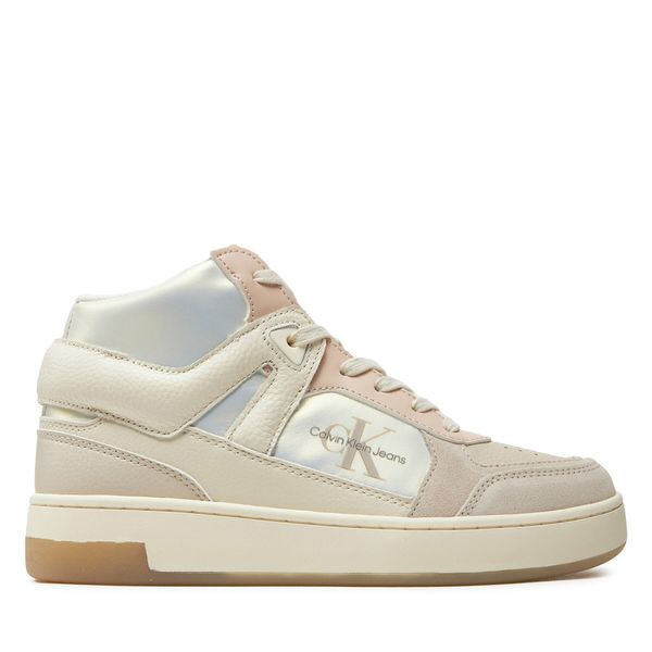 Calvin Klein Jeans Сникърси Calvin Klein Jeans Basket Cupsole High Mix Ml Mtr YW0YW01489 Бял