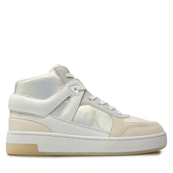 Calvin Klein Jeans Сникърси Calvin Klein Jeans Basket Cupsole High Mix Ml Mtr YW0YW01489 Бял