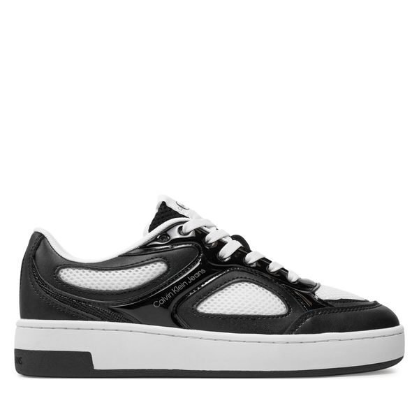 Calvin Klein Jeans Сникърси Calvin Klein Jeans Basket Cupsole Low Mix In Met YW0YW01387 Черен