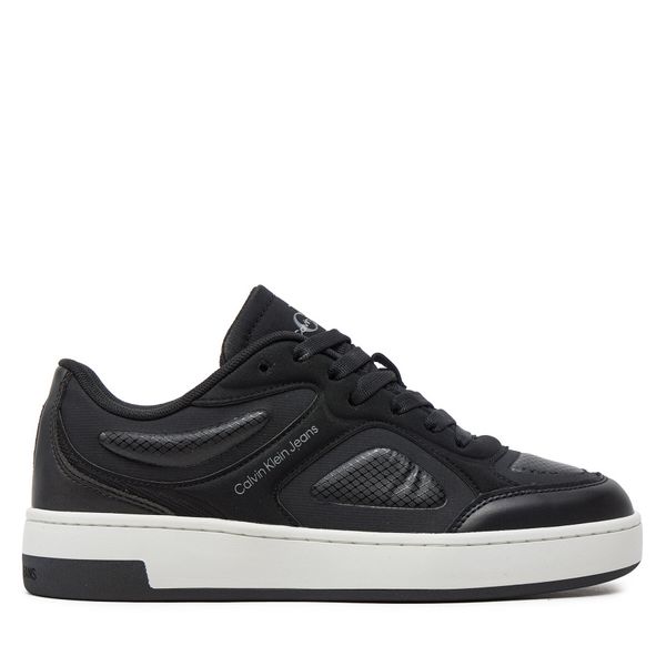 Calvin Klein Jeans Сникърси Calvin Klein Jeans Basket Cupsole Low Mix In Mtl YW0YW01462 Черен