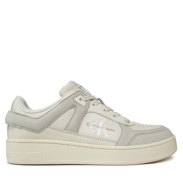 Calvin Klein Jeans Сникърси Calvin Klein Jeans Basket Cupsole Low Mix Ml Fad YW0YW01301 Бежов