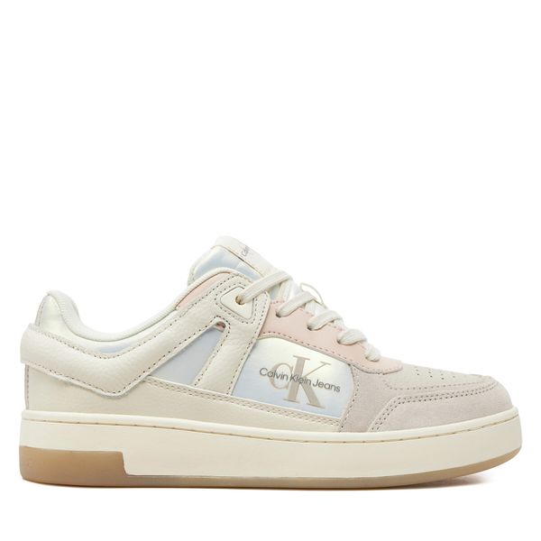 Calvin Klein Jeans Сникърси Calvin Klein Jeans Basket Cupsole Low Mix Ml Mtr YW0YW01490 Бял