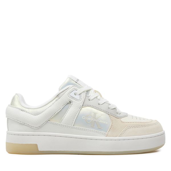 Calvin Klein Jeans Сникърси Calvin Klein Jeans Basket Cupsole Low Mix Ml Mtr YW0YW01490 Бял