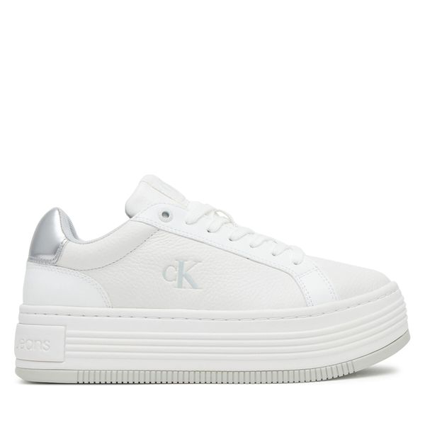 Calvin Klein Jeans Сникърси Calvin Klein Jeans Bold Flatf Low Lace Mg YW0YW01766 Бял