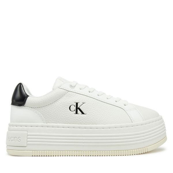 Calvin Klein Jeans Сникърси Calvin Klein Jeans Bold Flatf Low Lace Mg YW0YW01766 Бял