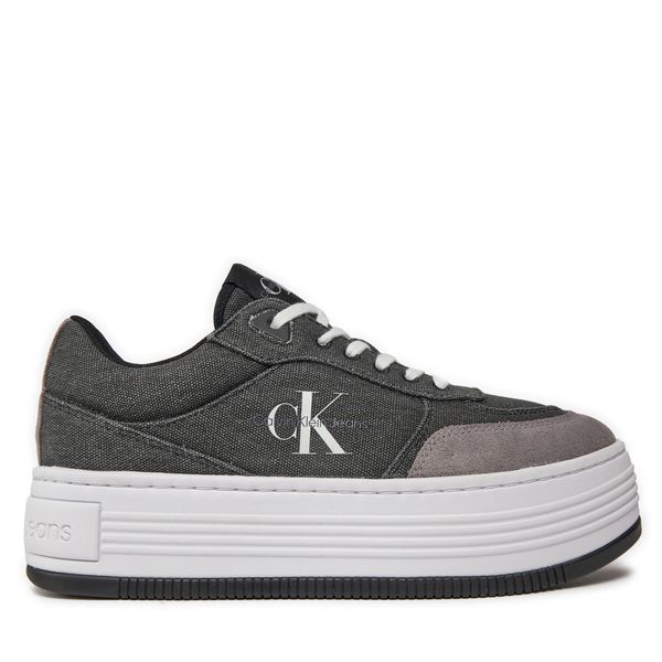 Calvin Klein Jeans Сникърси Calvin Klein Jeans Bold Platf Low Lace Mix Ml Btw YW0YW01433 Черен