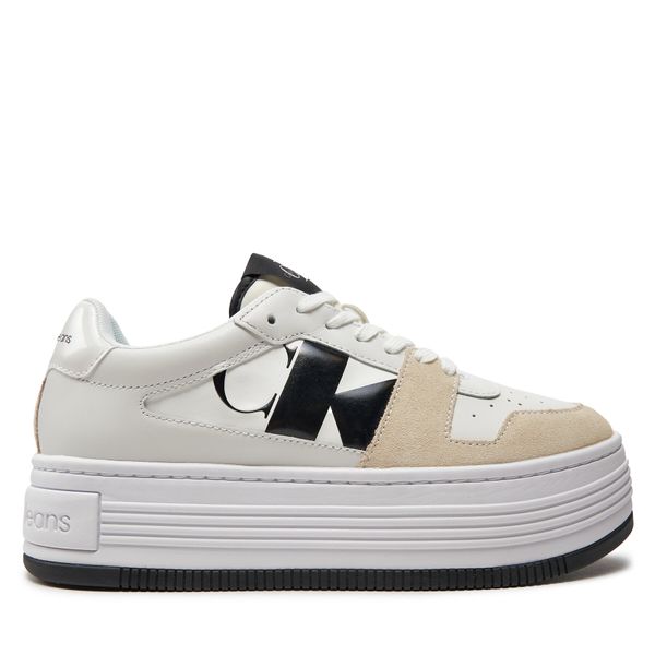 Calvin Klein Jeans Сникърси Calvin Klein Jeans Bold Platf Low Lace Mix Nbs Dc YW0YW01432 Бял