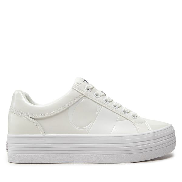 Calvin Klein Jeans Сникърси Calvin Klein Jeans Bold Vulc Flatf Low Lth Nbs Mr YW0YW01408 Бял