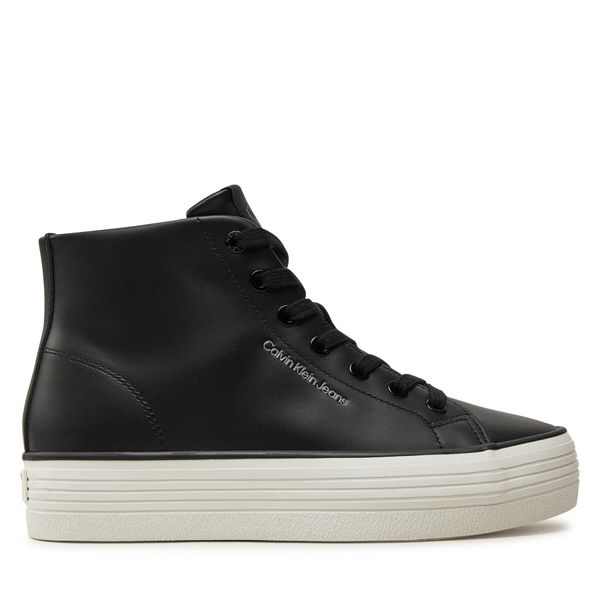 Calvin Klein Jeans Сникърси Calvin Klein Jeans Bold Vulc Flatf Mid Lth In YW0YW01634 Черен