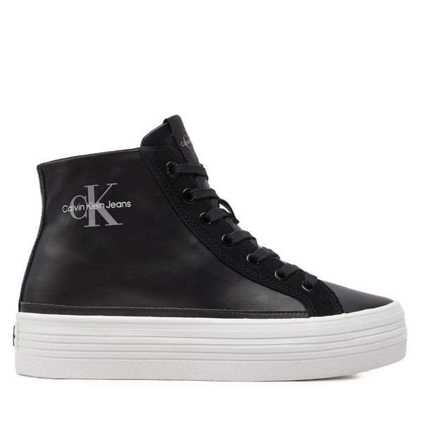 Calvin Klein Jeans Сникърси Calvin Klein Jeans Bold Vulc Flatf Mid Mix Ml Mtr YW0YW01491 Черен