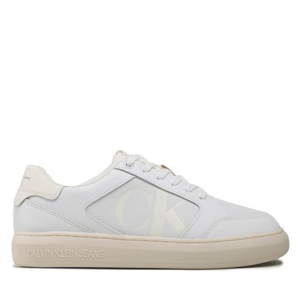 Calvin Klein Jeans Сникърси Calvin Klein Jeans Casual Cupsole Lth-Pu Mono YM0YM00573 Бял