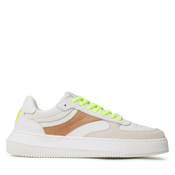 Calvin Klein Jeans Сникърси Calvin Klein Jeans Chunky Cupsole Gel Backtab Fluo YM0YM00673 Бежов