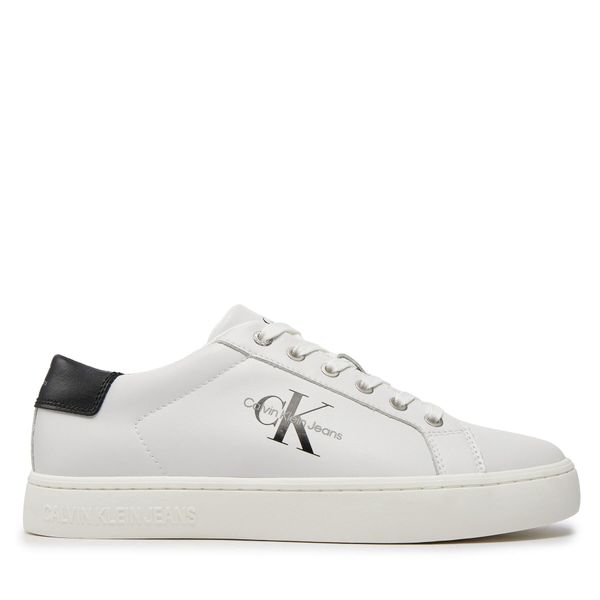 Calvin Klein Jeans Сникърси Calvin Klein Jeans Classic Cupsole Laceup Low Lth YM0YM00491 Бял