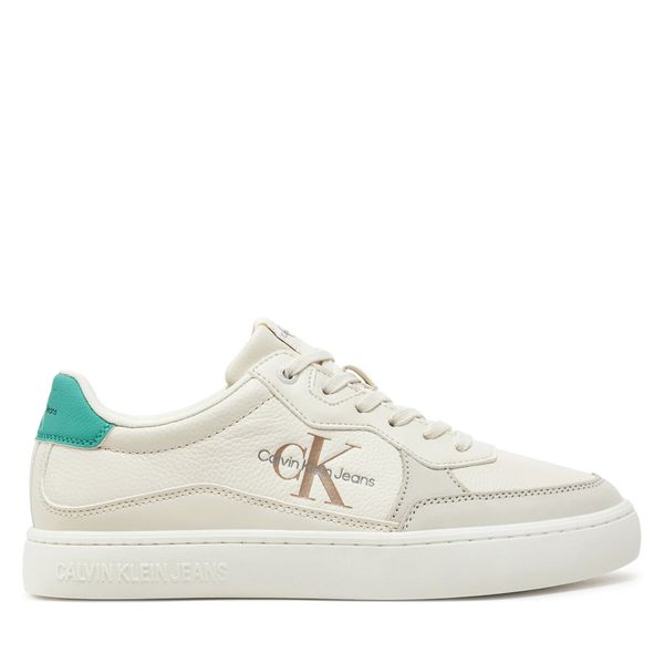 Calvin Klein Jeans Сникърси Calvin Klein Jeans Classic Cupsole Low Lth Ml YM0YM00885 Екрю
