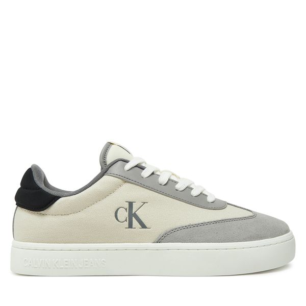 Calvin Klein Jeans Сникърси Calvin Klein Jeans Classic Cupsole Low Mix Mg YM0YM01169 Екрю