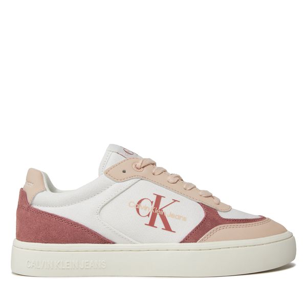 Calvin Klein Jeans Сникърси Calvin Klein Jeans Classic Cupsole Low Mix Ml Btw YW0YW01390 Bright White/Whisper Pink 02S