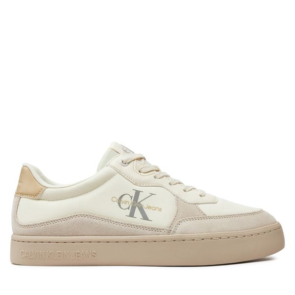 Calvin Klein Jeans Сникърси Calvin Klein Jeans Classic Cupsole Low Mix Mtl YM0YM01033 Екрю