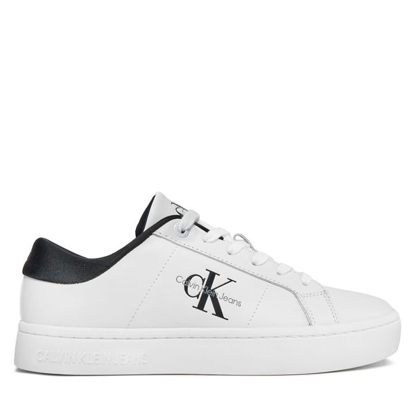Calvin Klein Jeans Сникърси Calvin Klein Jeans Classic Cupsole Lowlaceup Lth Wn YW0YW01444 Бял