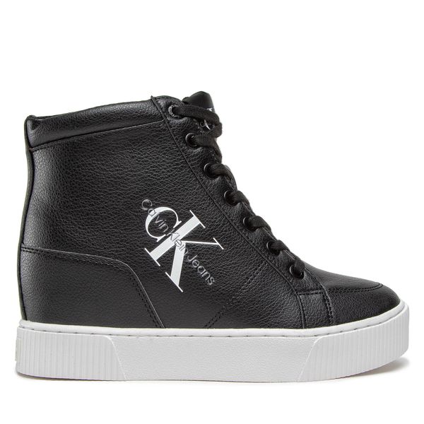 Calvin Klein Jeans Сникърси Calvin Klein Jeans Hidden Wedge Cupsole Laceup YW0YW00771 Черен
