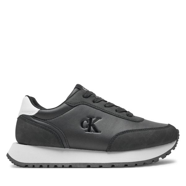 Calvin Klein Jeans Сникърси Calvin Klein Jeans Low Cut Lace-Up Sneaker V3A9-81004-1269 D Черен