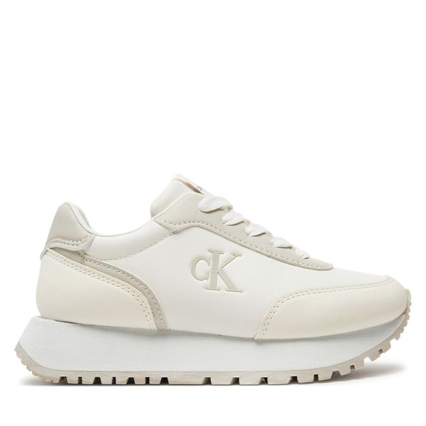 Calvin Klein Jeans Сникърси Calvin Klein Jeans Low Cut Lace-Up Sneaker V3A9-81004-1269 M Екрю
