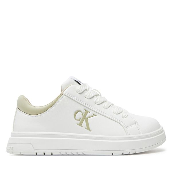 Calvin Klein Jeans Сникърси Calvin Klein Jeans Low Cut Lace-Up Sneaker V3X9-81058-1464 M Бял