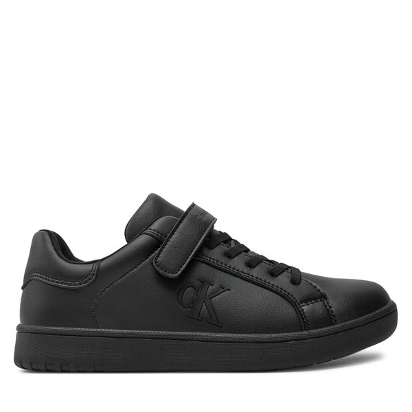 Calvin Klein Jeans Сникърси Calvin Klein Jeans Low Cut Lace-Up/Velcro Sneaker V3X9-81054-1355 S Черен