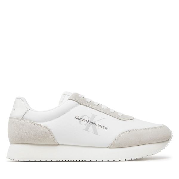 Calvin Klein Jeans Сникърси Calvin Klein Jeans Retro Runner Low Laceup Su-Ny Ml YM0YM00746 Бял