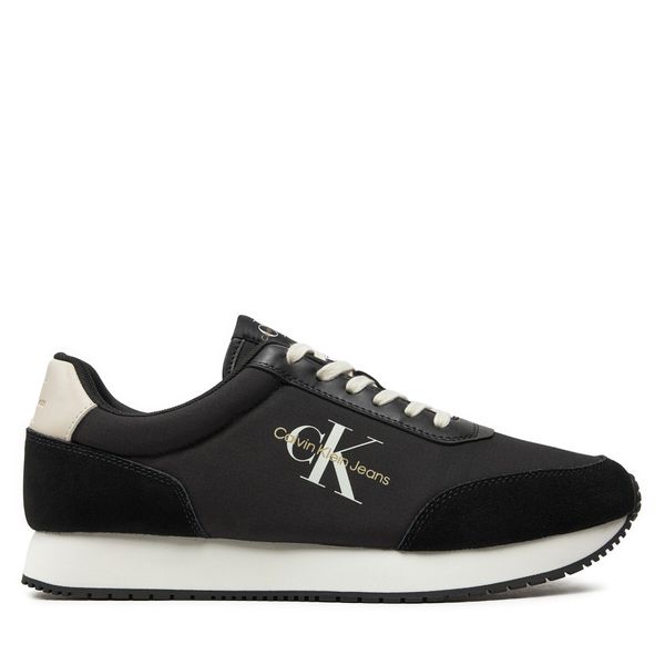 Calvin Klein Jeans Сникърси Calvin Klein Jeans Retro Runner Low Mix Mtl YM0YM01032 Черен