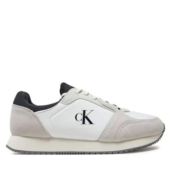 Calvin Klein Jeans Сникърси Calvin Klein Jeans Retro Sock Runner Mg Wmm YM0YM01152 Бял