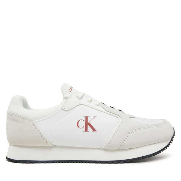 Calvin Klein Jeans Сникърси Calvin Klein Jeans Retro Sock Runner Mg YM0YM01152 Бял
