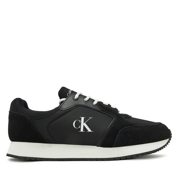 Calvin Klein Jeans Сникърси Calvin Klein Jeans Retro Sock Runner Mg YM0YM01152 Черен