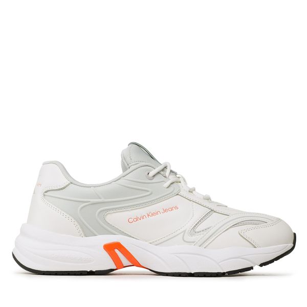 Calvin Klein Jeans Сникърси Calvin Klein Jeans Retro Tennis High/Low Frequency YM0YM00637 Бял