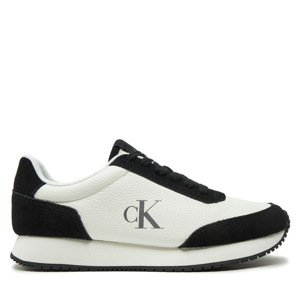 Calvin Klein Jeans Сникърси Calvin Klein Jeans Runner Laceup Low Mix Mg YW0YW01798 Бял