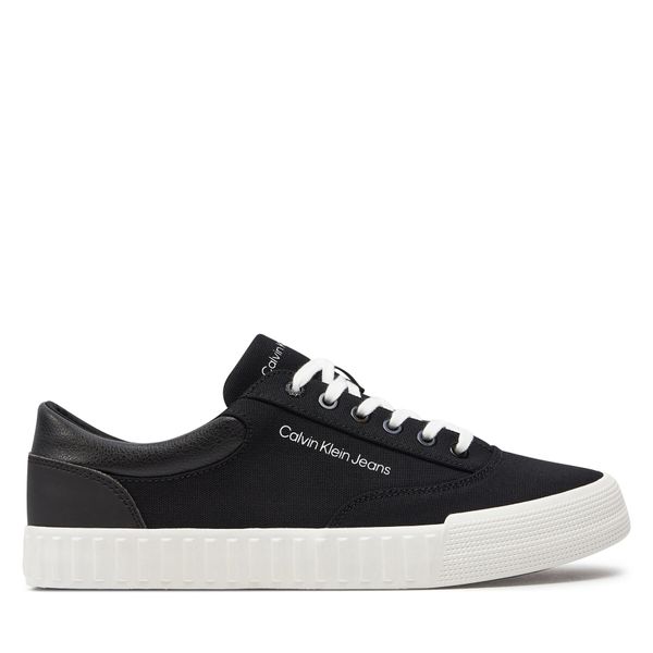 Calvin Klein Jeans Сникърси Calvin Klein Jeans Skater Vulc Low Laceup Mix In Dc YM0YM00903 Черен