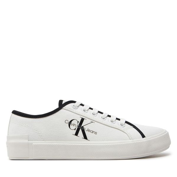 Calvin Klein Jeans Сникърси Calvin Klein Jeans Skater Vulcanized Low Cs Ml Mr YW0YW01453 Бял