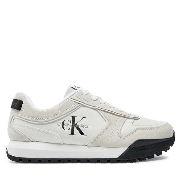 Calvin Klein Jeans Сникърси Calvin Klein Jeans Toothy Runner Irregular Lines YM0YM00624 Бял