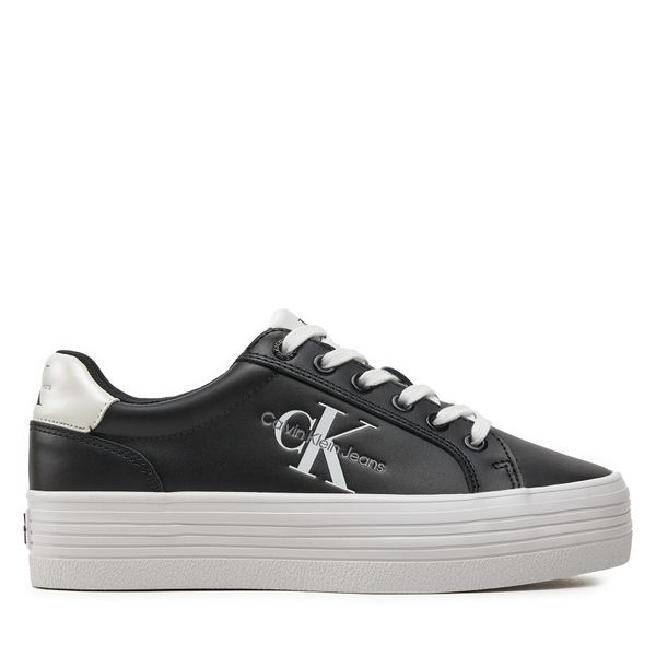 Calvin Klein Jeans Сникърси Calvin Klein Jeans Vulc Flatform Laceup Lth YW0YW01474 Черен