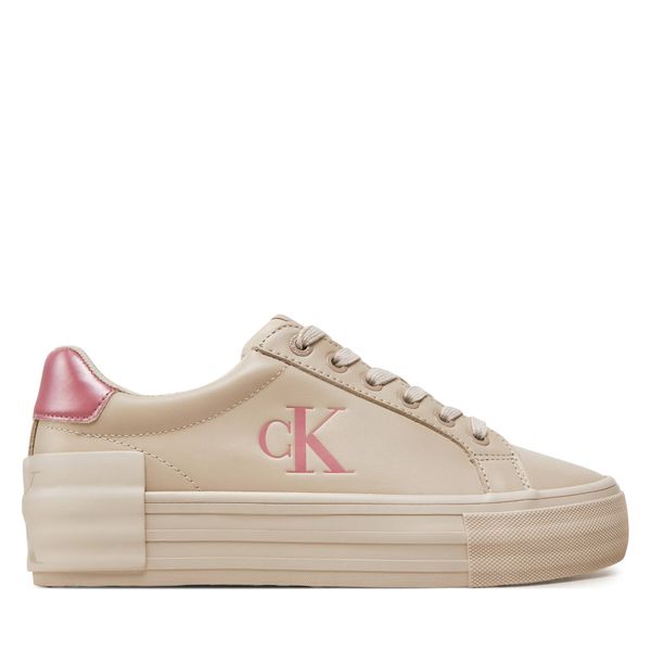 Calvin Klein Jeans Сникърси Calvin Klein Jeans Vulc Flatform YW0YW01613 Екрю