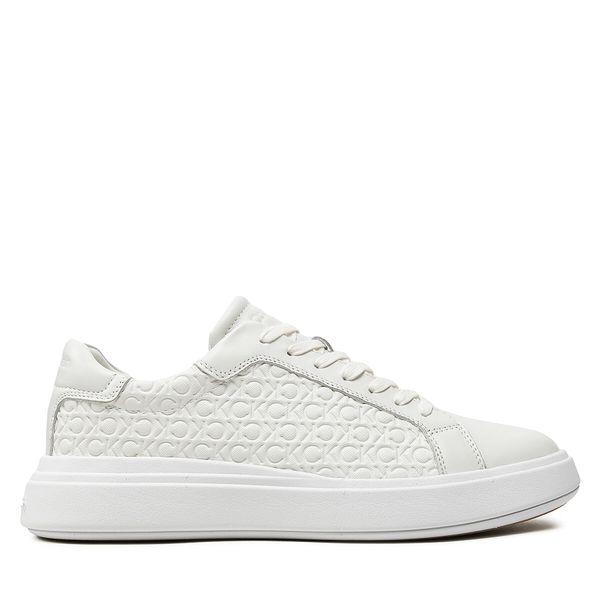 Calvin Klein Сникърси Calvin Klein Low Top Lace Up Lth Mono HM0HM01498 Бял