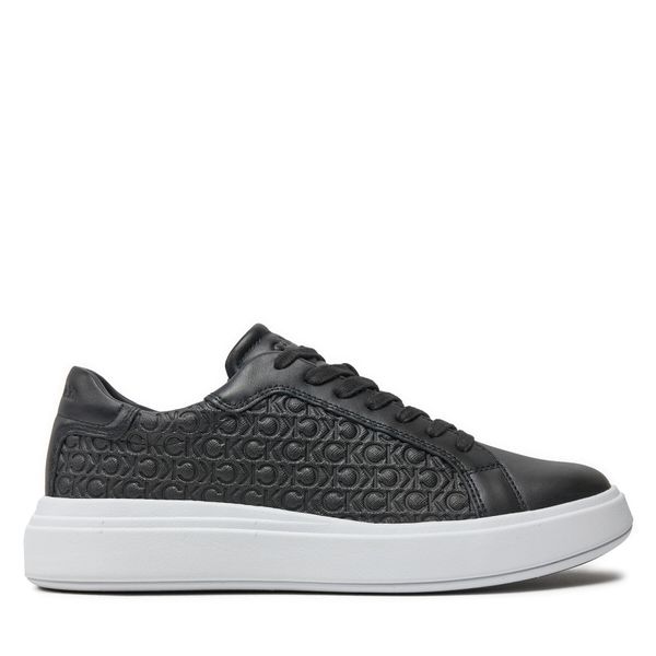 Calvin Klein Сникърси Calvin Klein Low Top Lace Up Lth Mono HM0HM01498 Черен