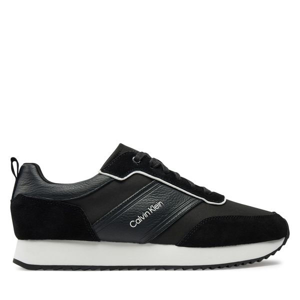 Calvin Klein Сникърси Calvin Klein Low Top Lace Up Mix HM0HM01554 Черен