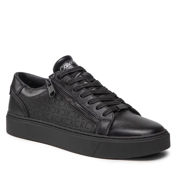 Calvin Klein Сникърси Calvin Klein Low Top Lace Up W Zip Mono HM0HM00282 Черен
