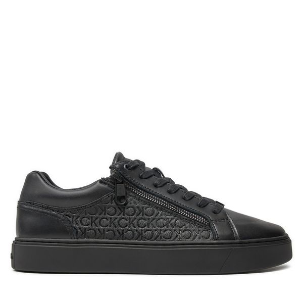 Calvin Klein Сникърси Calvin Klein Low Top Lace Up W/ Zip Mono HM0HM01496 Черен